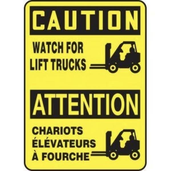 Accuform BILINGUAL SAFETY SIGN FRENCH 14 in FBMVHR600XV FBMVHR600XV - main